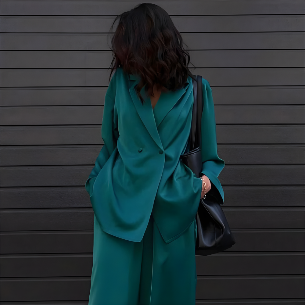 Stilla | Elegant Løst Skåret Bukser Med Oversize Blazer
