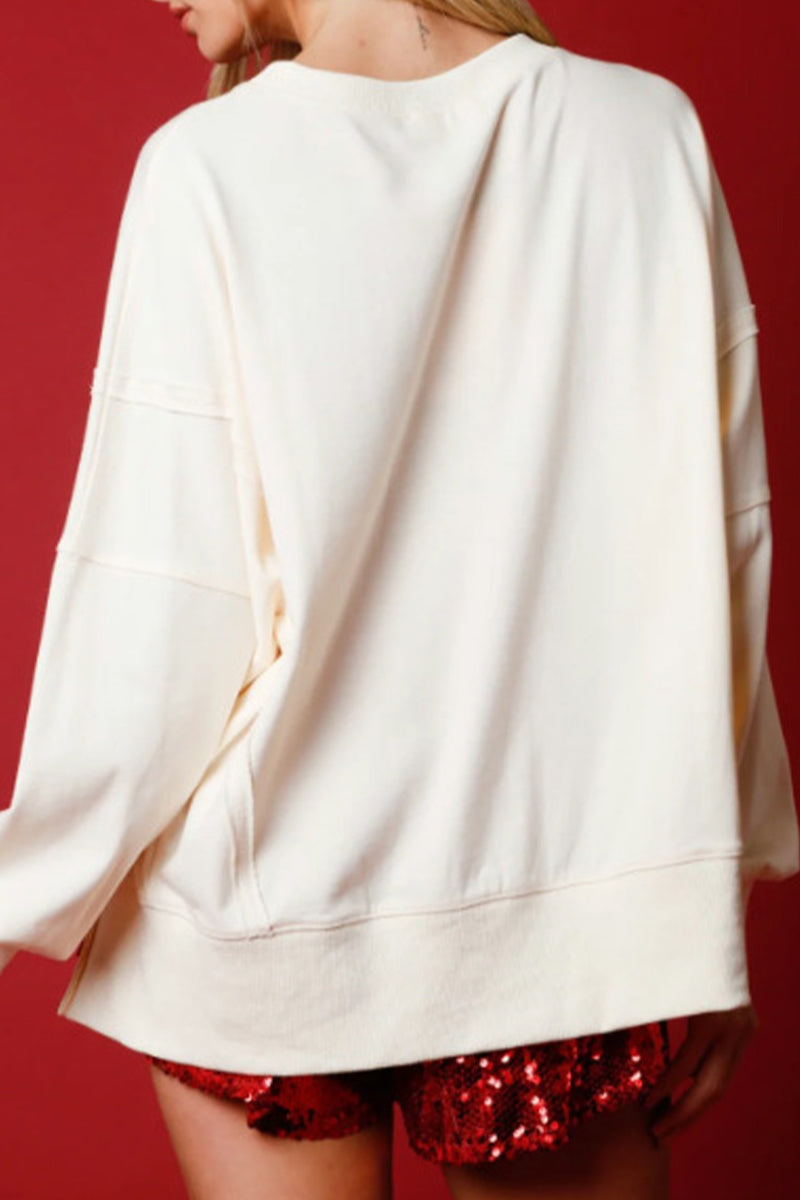 Stilla | Lette Rundhalstoppe Med Glitter i Color Blocking