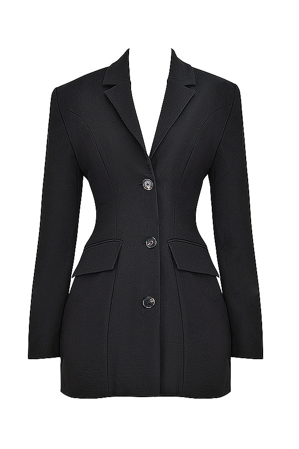 Stilla | Sort Blazer-Kjole