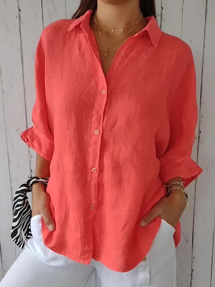 Stilla | Dame Top i Lin i Casual Stil