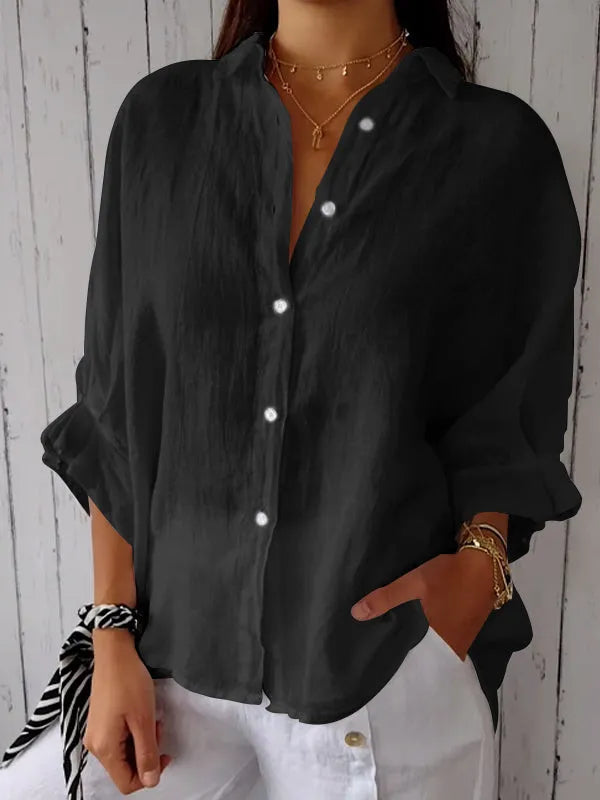 Stilla | Dame Top i Lin i Casual Stil