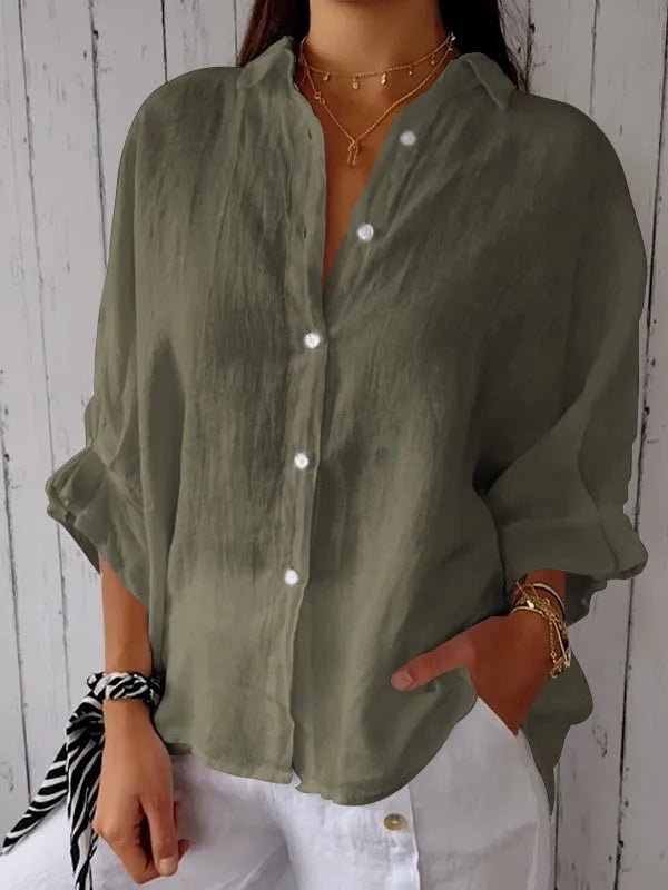 Stilla | Dame Top i Lin i Casual Stil