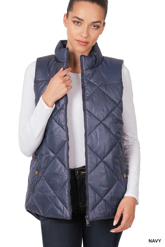 Stilla | Polstret Lynlås Front Vest