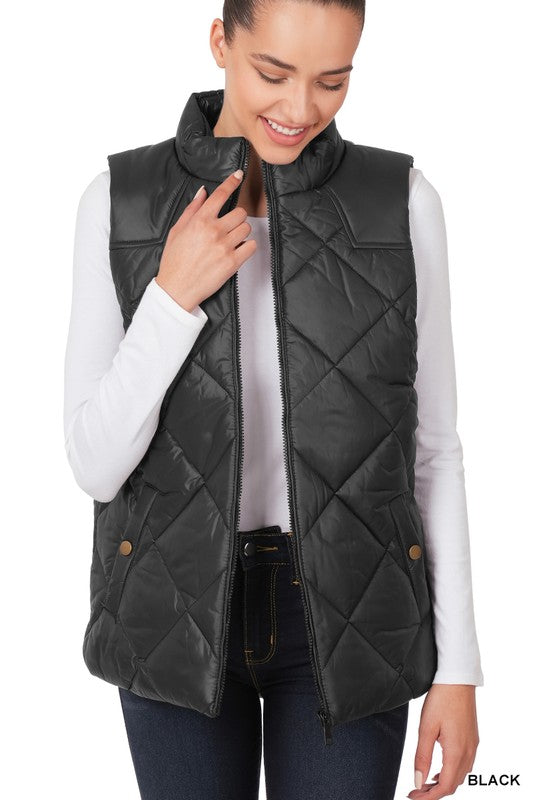 Stilla | Polstret Lynlås Front Vest