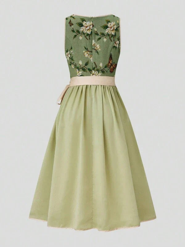 Stilla | Blomsterprint Dirndl Kjole