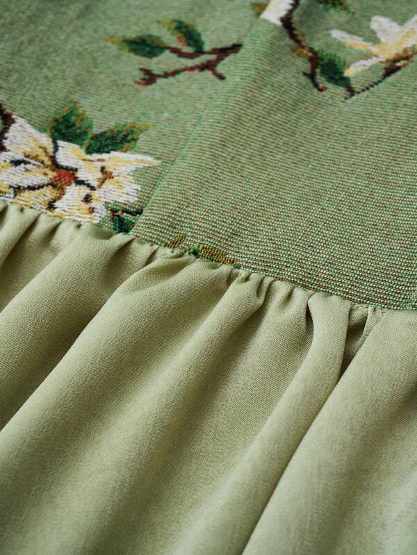 Stilla | Blomsterprint Dirndl Kjole