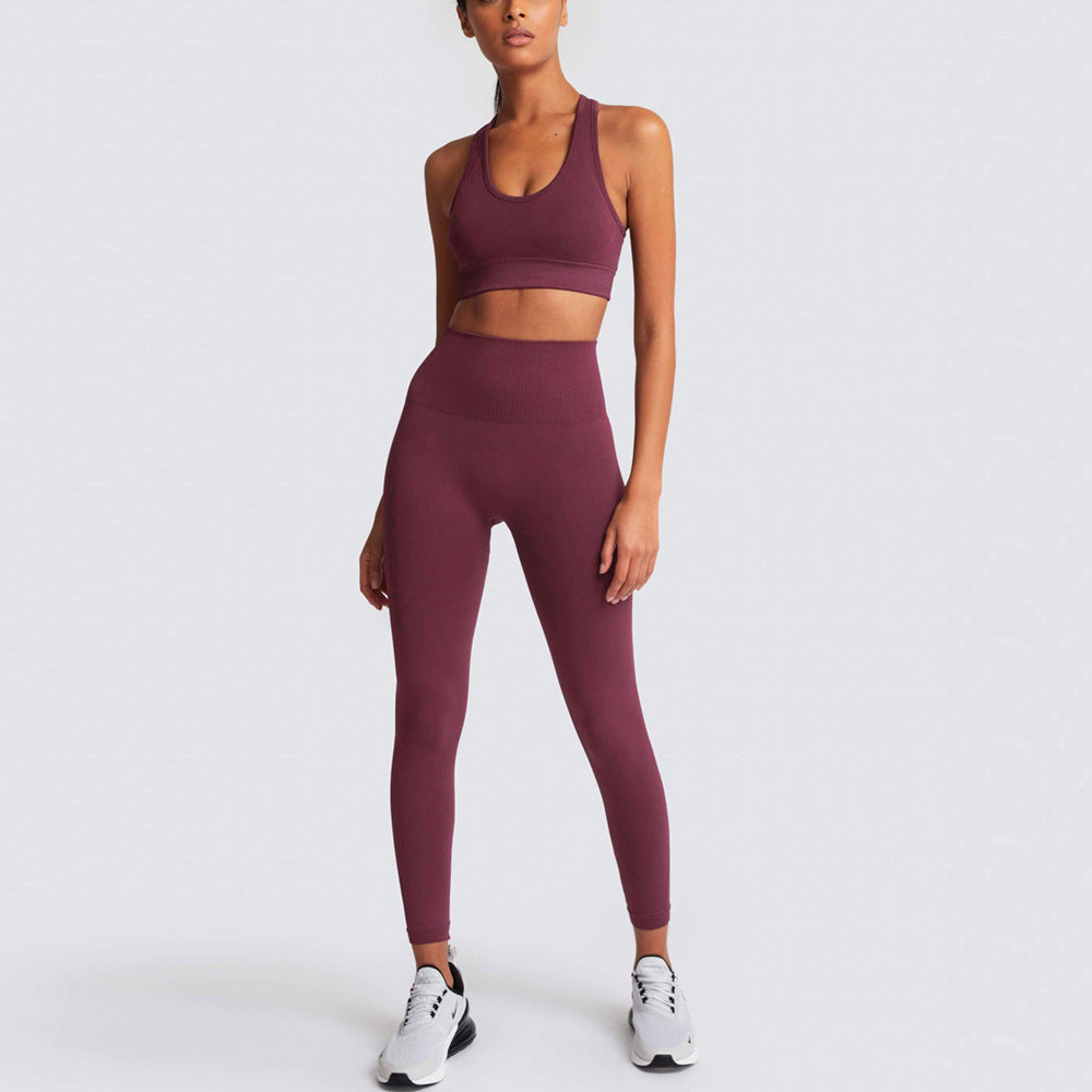 Dame Sports-BH og Høj Talje Leggings Sæt med åndbar og figurskabende egenskab Stilla