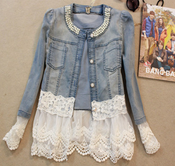 Stilla | Frakke Denim Blonde Frakke
