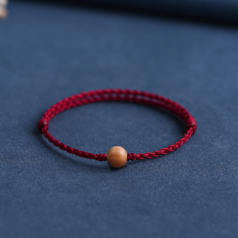 Stilla | Buddha Amulet Armbånd Lavet Af Ferskentræperler Mod Onde Ånder