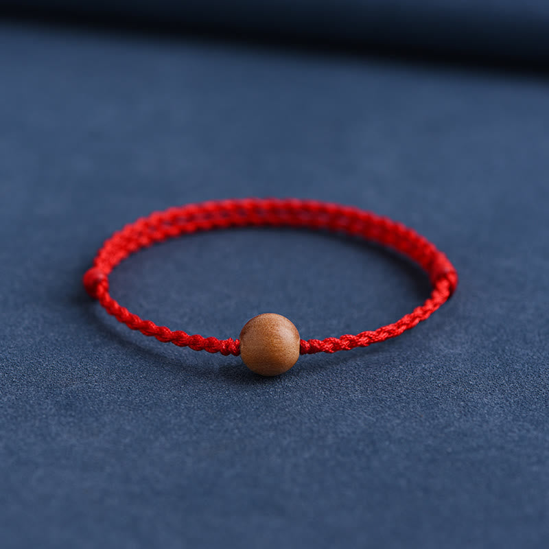 Stilla | Buddha Amulet Armbånd Lavet Af Ferskentræperler Mod Onde Ånder