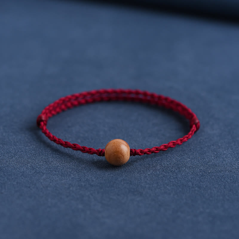 Stilla | Buddha Amulet Armbånd Lavet Af Ferskentræperler Mod Onde Ånder