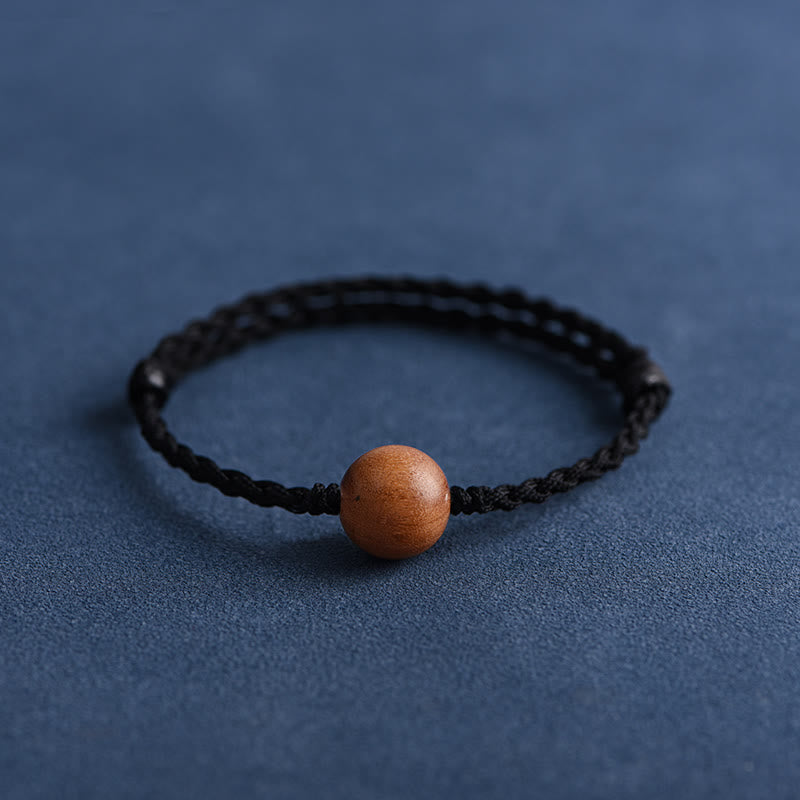 Stilla | Buddha Amulet Armbånd Lavet Af Ferskentræperler Mod Onde Ånder