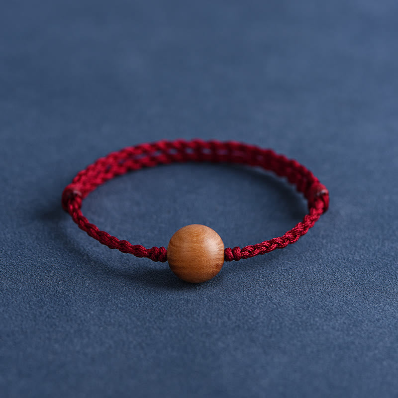 Stilla | Buddha Amulet Armbånd Lavet Af Ferskentræperler Mod Onde Ånder