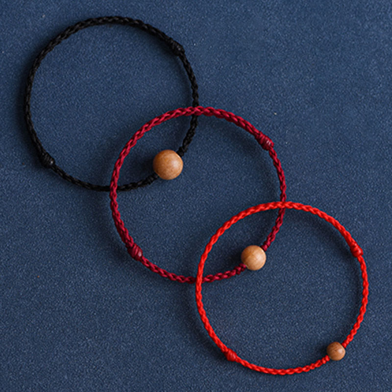 Stilla | Buddha Amulet Armbånd Lavet Af Ferskentræperler Mod Onde Ånder