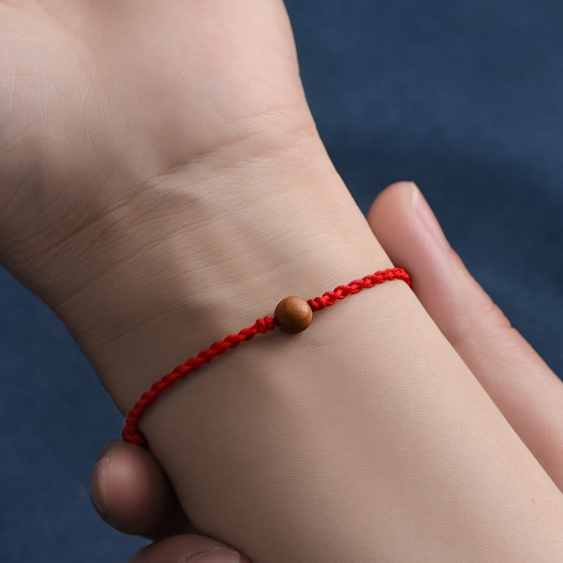 Stilla | Buddha Amulet Armbånd Lavet Af Ferskentræperler Mod Onde Ånder