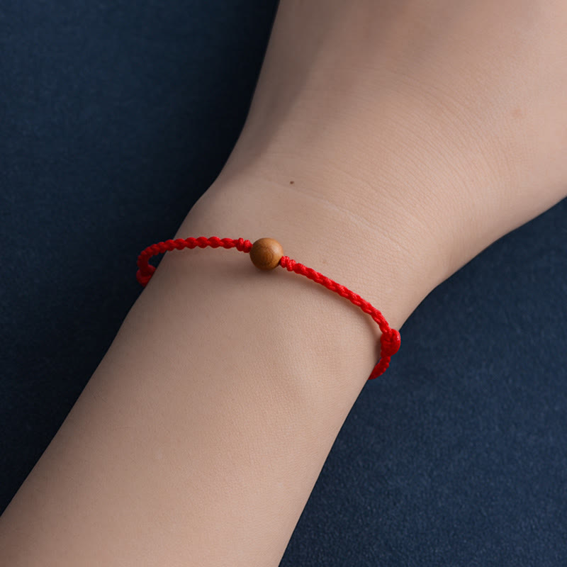 Stilla | Buddha Amulet Armbånd Lavet Af Ferskentræperler Mod Onde Ånder