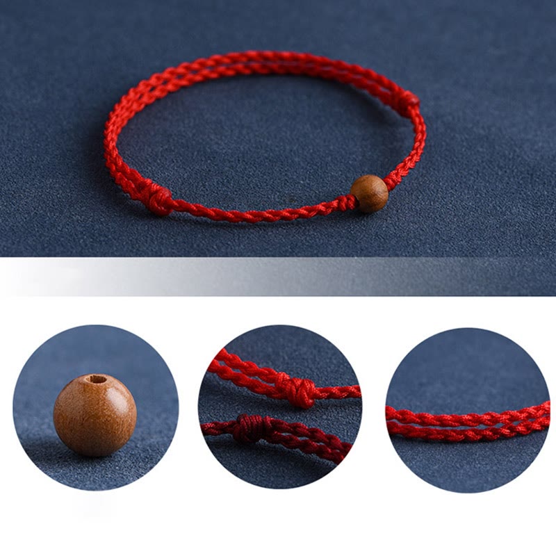Stilla | Buddha Amulet Armbånd Lavet Af Ferskentræperler Mod Onde Ånder