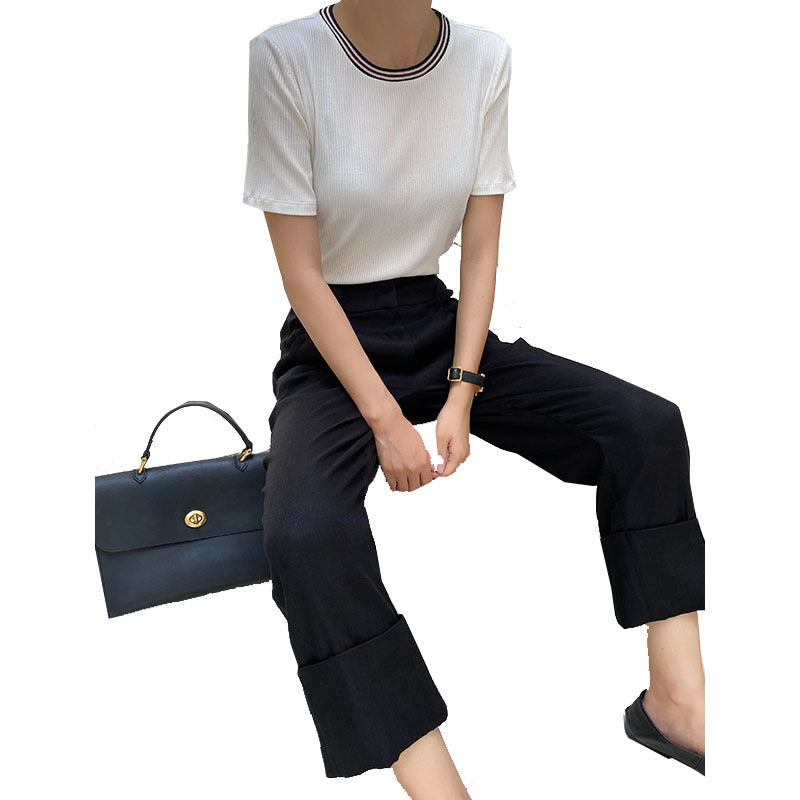 Dame Culotte-bukser med elegant bundfald og moderne snit Stilla