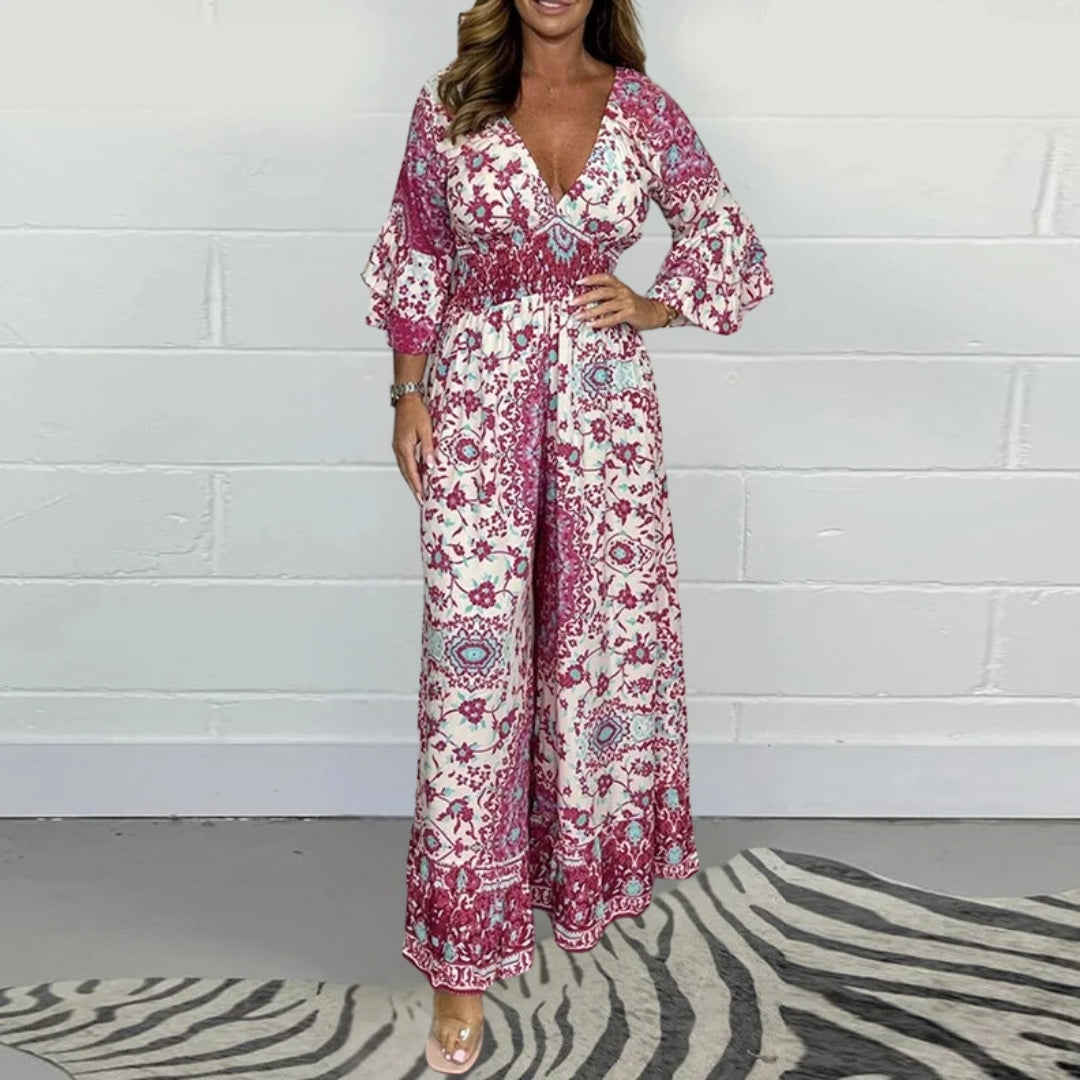 Stilla | Trykt Jumpsuit Med Let Pasform