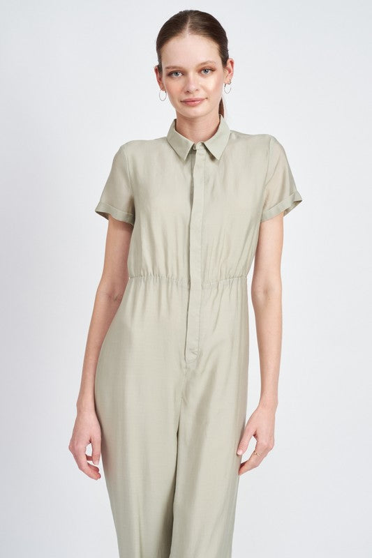 Stilla | Ærmeløs Jumpsuit Med Åben Ryg