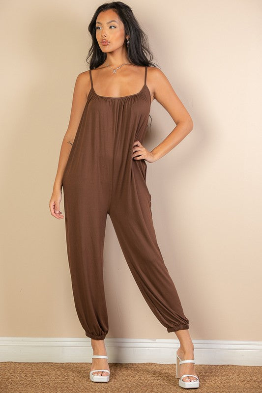 Stilla | Strop Solid Jumpsuit