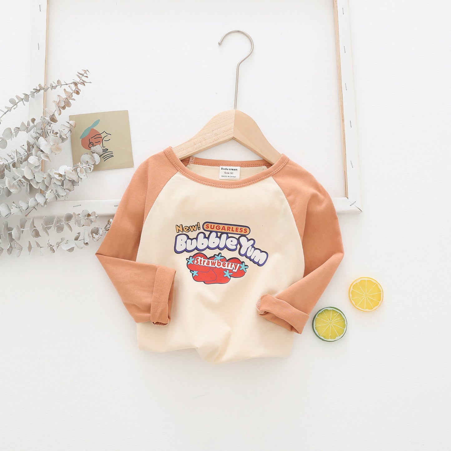 Børne Cartoon Grafik Langærmet Overdel Stilla