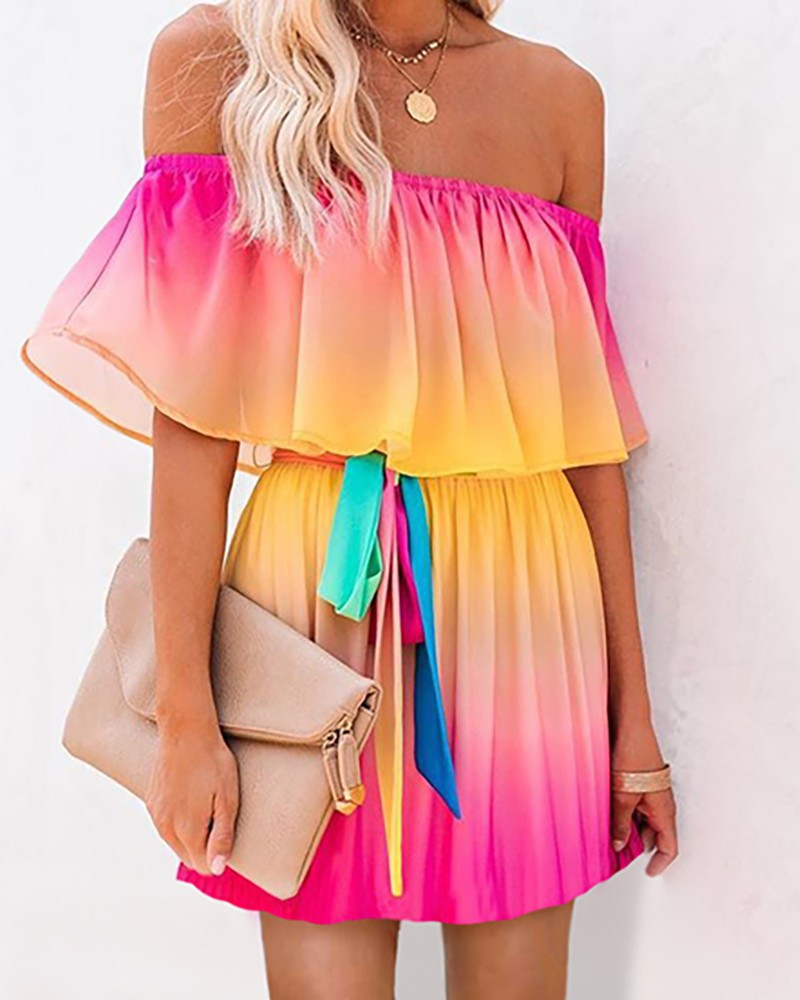 Stilla | Elegant Off-the-Shoulder Dress