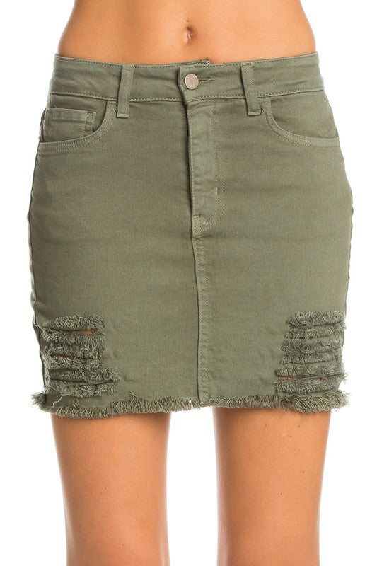 Stilla | Mini Nederdele Vintage Denim Western Stil