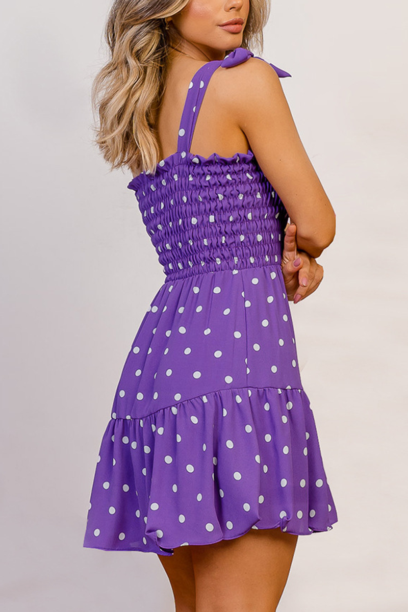 Stilla | Depend on You Polka Dot Print Mini Kjole