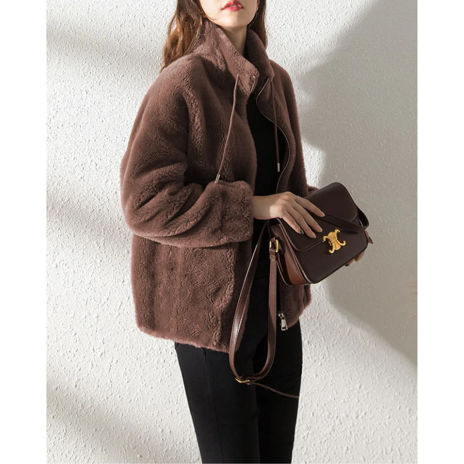 Stilla | Dame Trenchcoat Af Suede, Oversize Stil Med Brede Revers