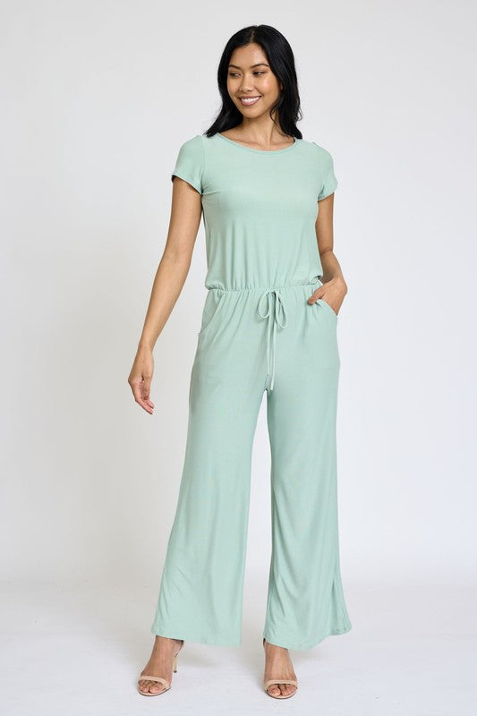Stilla | Kortærmet Jumpsuit M/lomme