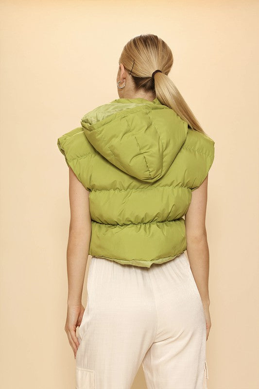 Stilla | Puffer Vest Med Hætte