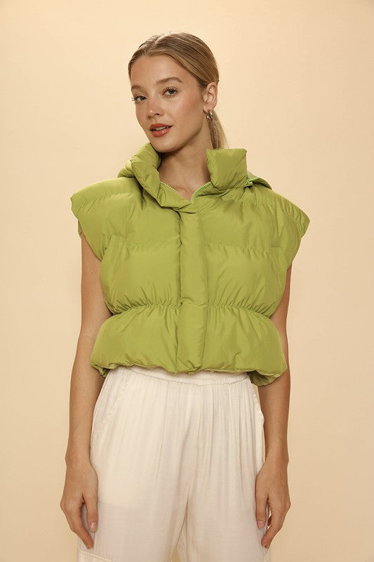 Stilla | Puffer Vest Med Hætte