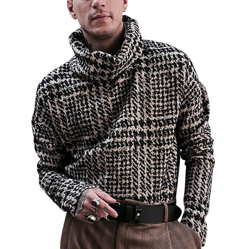 Herrer moderigtig sweater med sjalkrave og struktureret design Stilla