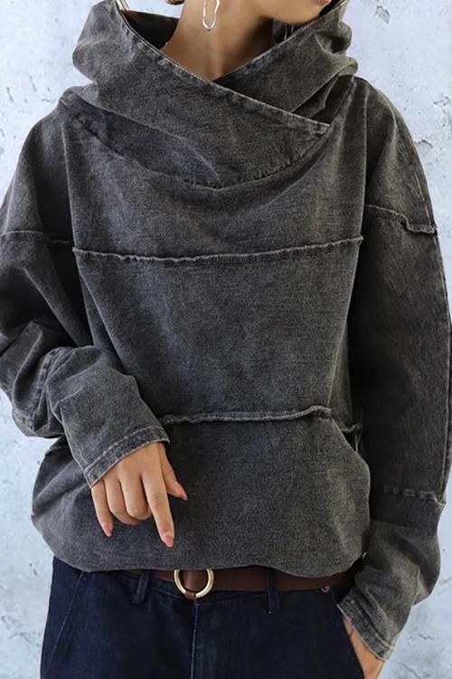 Stilla | Kvinders Sweatshirts Med Lange Ærmer Og Retro Krave
