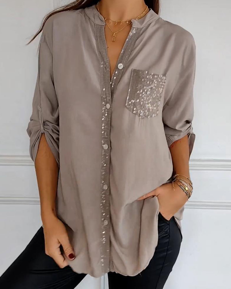 Stilla | Stilfuld Bluse med Glimmer Ikke specificeret Elegant & Strålende