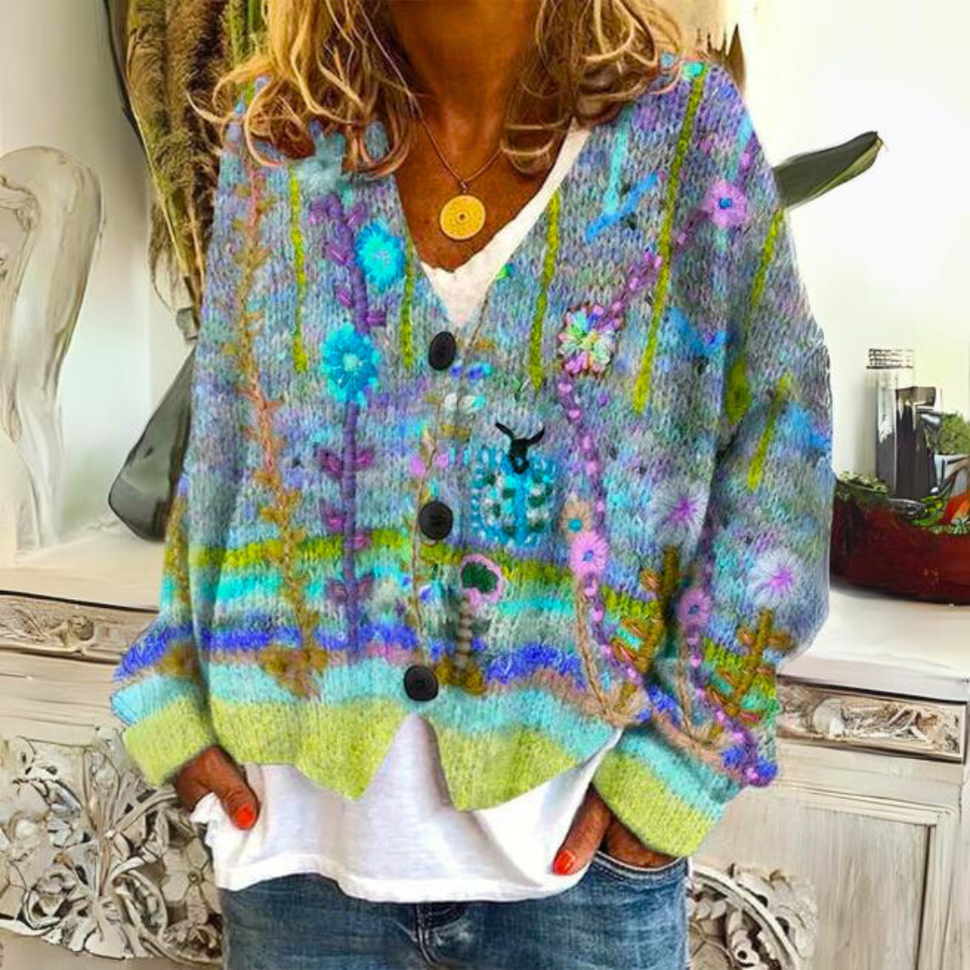 Stilla | Farverig og varm Cardigan