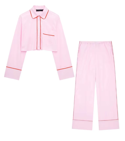 Stilla | Traf Forår Kvinde Mode Rosa Dragter