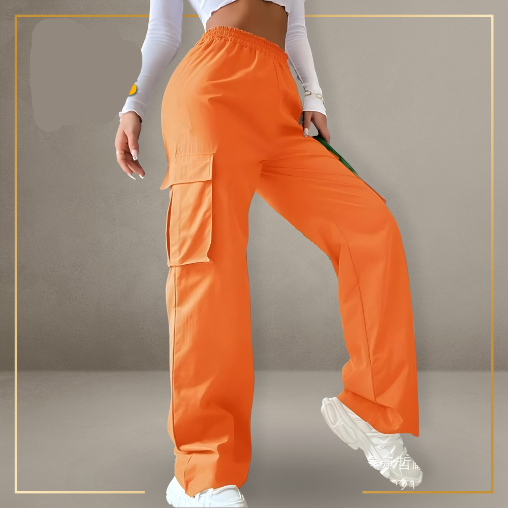 Stilla | Sorte Stretch Cargo Bukser