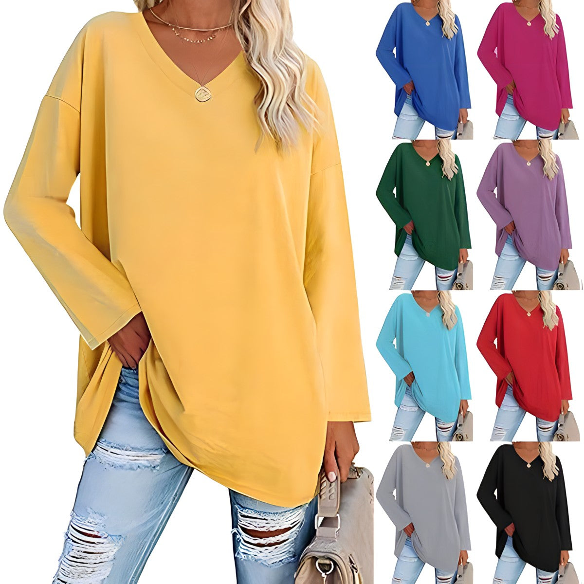 Stilla | Afslappet V-hals Sweater