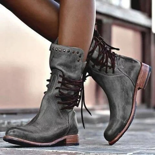 Stilla | Schnürstiefeletten Aus Leder