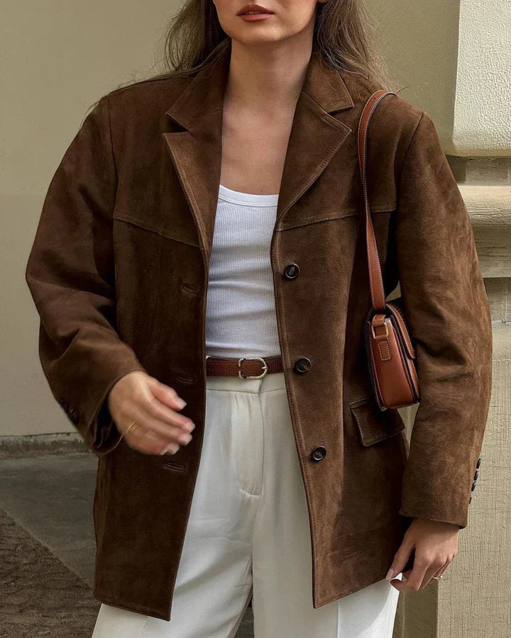 Stilla | Klassisk Ruskindsblazer