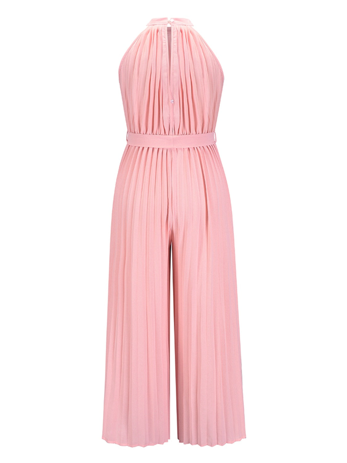 Stilla | Bundet Plisseret Ærmeløs Jumpsuit