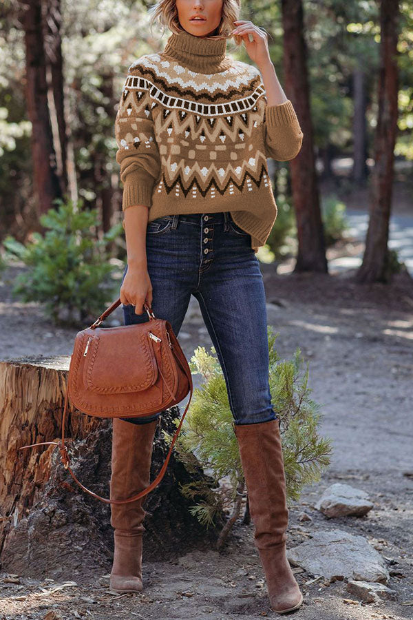Stilla | Into the Woods Tekstureret Turtle Neck Trøje