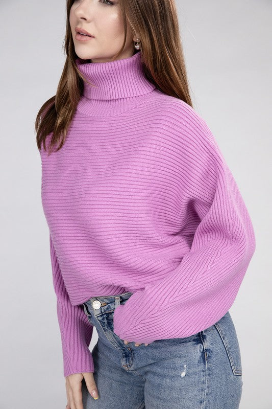 Stilla | Dolman Ærme Turtleneck Sweater