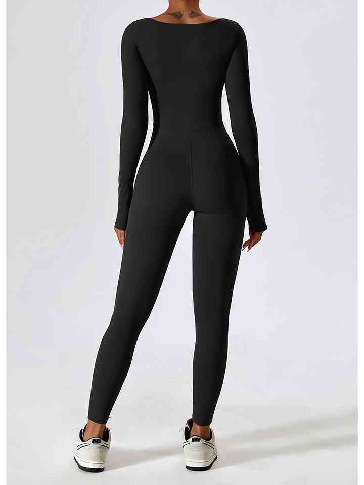 Stilla | Hals Lange Ærmer Sports Jumpsuit