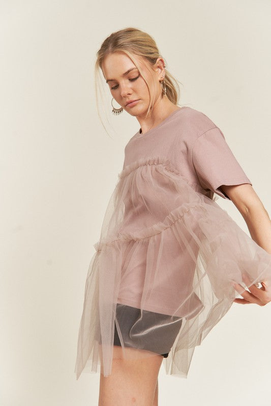 Stilla | Tulle Mix T-shirts