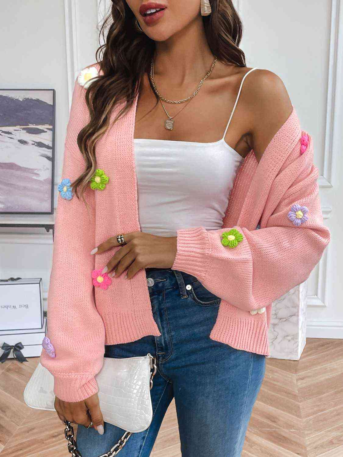 Stilla | Langærmet Åben Front Cardigan