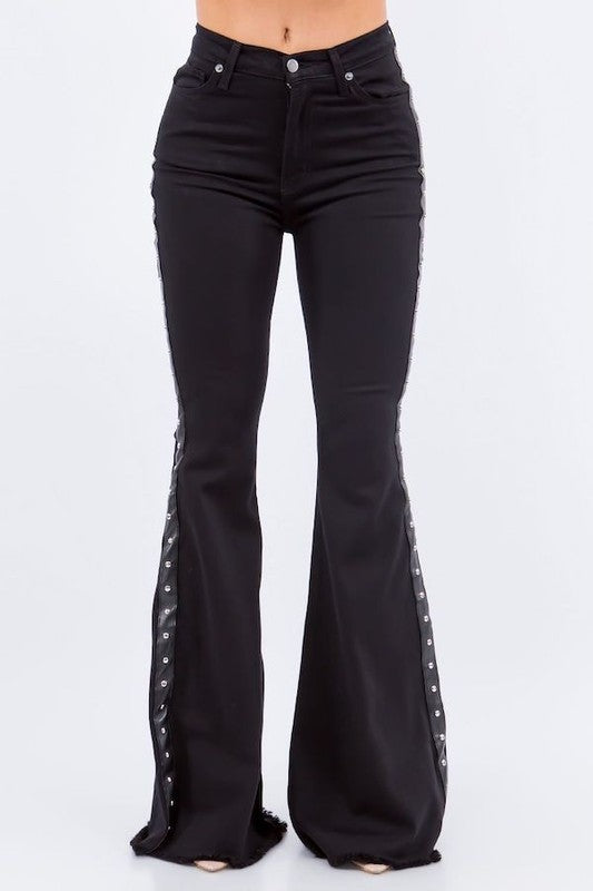 Stilla | Bell Bottom Jeans I Sort
