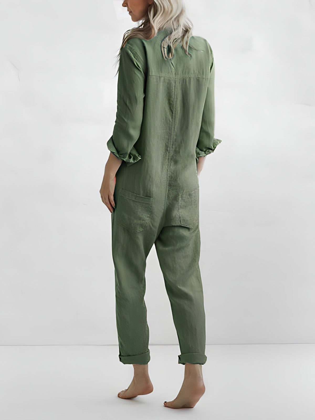 Stilla | Casual og Løs Jumpsuit Med Lange Ærmer